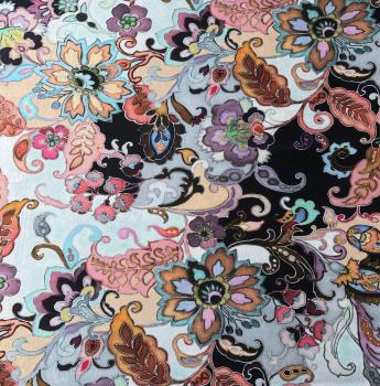 Hilco Viskosejersey Impres Art Blumen abstrakt